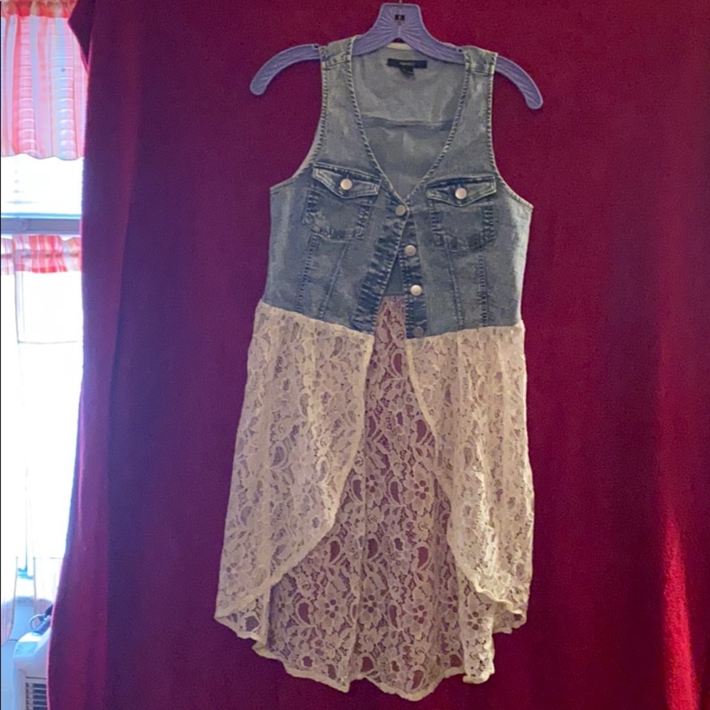 A Jean vest shirt